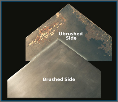 Slides Show how SCS removes surface rust from steel and protects steel from corrosion